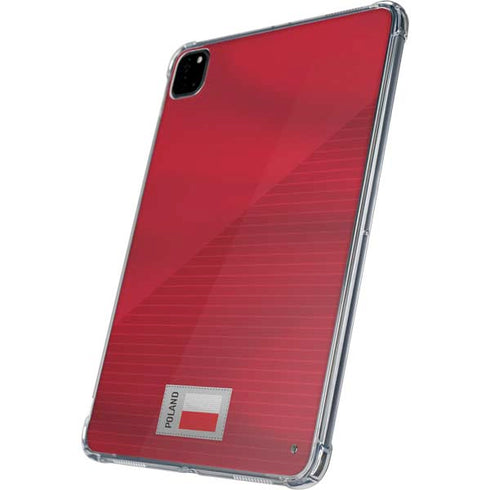 Poland Soccer Flag iPad Pro 11in (2024) Clear Case
